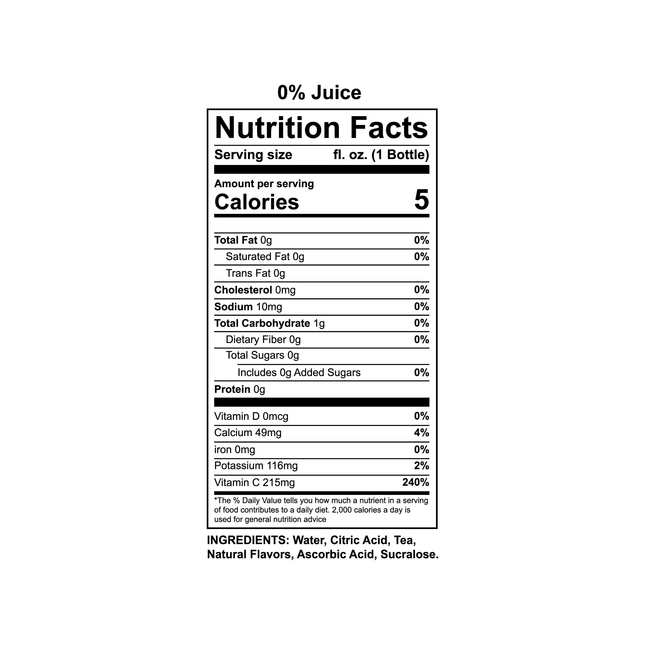 Strawberry Kiwi Zero Sugar Iced Tea, 12 Pack